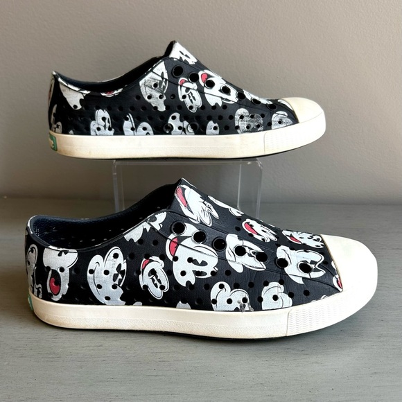 Native x Disney Mickey Mouse Slip On Shoes Size M3/W5 Black Waterproof Unisex - Picture 9 of 12